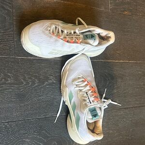 Adidas Women's tennis White and Teal Sneakers